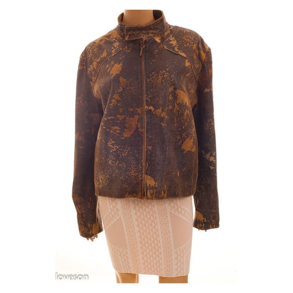 SOLD! JUST CAVALLI ROBERTO CAVALLI Leather Jacket - Picture 2 of 12